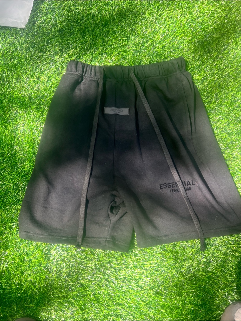 Fear of God ESSENTIALS Black Drawstring Athletic Shorts